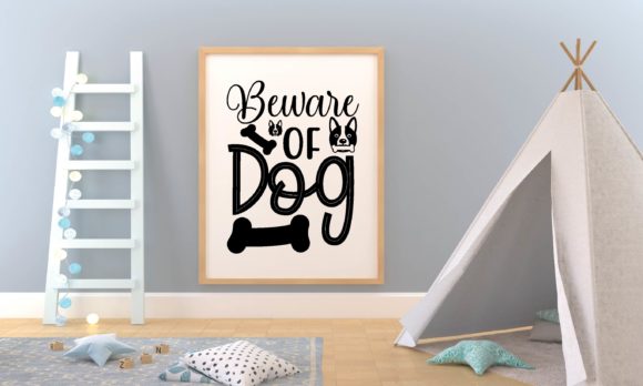 Beware of Dog SVG Design