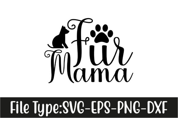 Dog SVG Design, Fur Mama